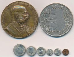 1898. "Jubileumi Emlékérem Fegyveres Erő Számára" Br kitüntetés mellszalag nélkül (34mm) +...