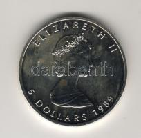Kanada 1989. 5$/1oz Ag "Mapple Leaf" T:1