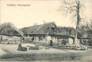 Russisches Bauerngehöft / Russian village farm, folklore (EK)