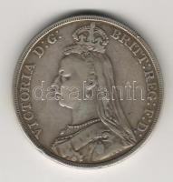 Nagy-Britannia 1890. 1Cr Ag "Viktória" T:2-/3+ pici ph