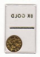 Kína (8K-os) Au minipénz, eredeti vákumcsomagolásban T:PP