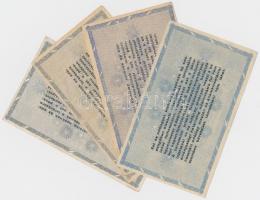 1946. 500.000AP (2x) egyik vízjeles papíron + 10.000.000AP (2x) egyik vízjeles papíron fordított cím...