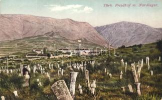 Mostar, Türkischer Friedhof mit Nordlager / Turkish military cemetary (Rb)