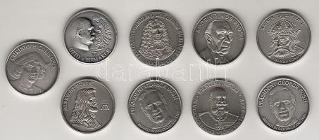 9 klf modern emlékérem világhíres emberekről T:BU