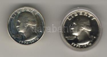 USA 1976S 1/4$ (2x) "Bicentenial" T:PP