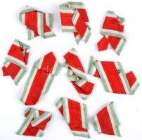 ~1920-1930. Horthy-korszak kitüntetéseihez tartozó 10db mellszalag T:2