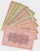 1946. 10.000AP + 50.000AP (2xklf) + 100.000AP (3x) + 1.000.000AP (2xklf), közte vízjelesek is T:II-,...