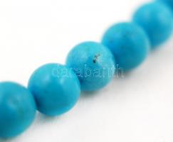 Türkiz gyöngysor, h: 45 cm /
turquoise necklet