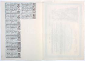 Nagykőrös 1927. "Nagykőrösi Közgazdasági Bank Részvénytársaság" 10db részvénye egyenként 2...