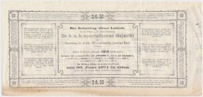 Buda 1871. "Közhasznu czélokra szánt II. magyar kir. államsorsjátékra - 1848/9-ik évben munkaké...