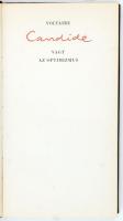 Voltaire: Candide vagy az optimizmus. Sorszámozott! Bp., 1966. Magyar Helikon. Egészbőr kötésben, mű...