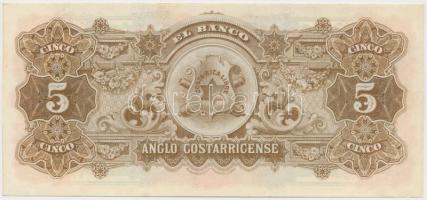 Costa Rica 1919. 5C nyomdai papírránccal T:I
Costa Rica 1919. 5 Colones with creases C:UNC