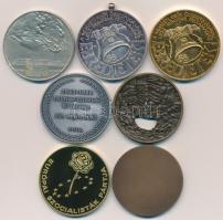 7db klf emlékérem, közte 1985. "Józsefvárosi Pártértekezlet 1985 - MSZMP XIII" Br emlékére...