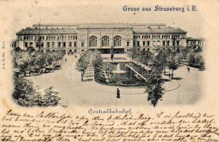 Strassburg 1899 Bahnhof (fl)
