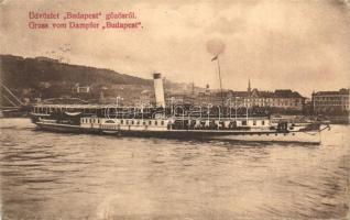 A Budapest gőzös / Hungarian steamship (Rb)