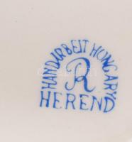 "R" Herend jelzésű áttört gyümölcsös tál, kézzel festett, hibátlan, jelzett, d:26 cm