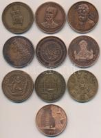 10db klf MÉE emlékérem, közte Garamkeszi János (1936-) 1983. "MÉE XIII. Vándorgyűlése Salgótarj...