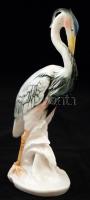 Ens darumadár, kézzel festett, hibátlan, jelzett, m: 24 cm /
Ens Germany common crane, handpainted, ...
