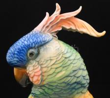Ens kakadu, kézzel festett, hibátlan, jelzett, m: 30 cm /
Ens Germany cockatoo, hand painted, perfec...
