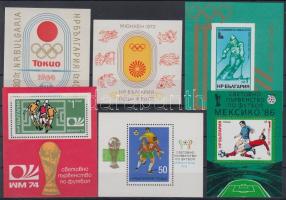 1964-1985 Sport 6 blocks 1964-1985 Sport motívum, 6 db blokk