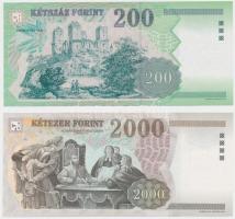 1998. 200Ft "FD" + 2000Ft "CB" T:I
