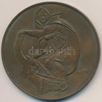 Kiss Kovács Gyula (1922-1984) DN "Michelangelo" Br emlékérem ÁPV plasztiktokban (60mm) T:2