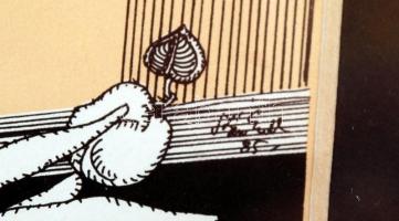 Szász Endre(1926- 2003): Nő az univerzumban. Nyomat, papír, jelzett a nyomaton, üvegezett keretben, ...