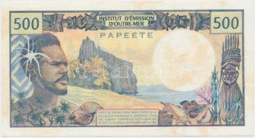 Tahiti 1977. 500Fr T:III Tahiti 1977. 500 Francs C:F