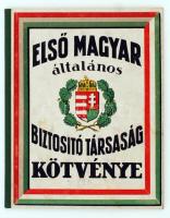 1930 Első Magyar Biztosító Társaság dekoratív biztosítási kötvény