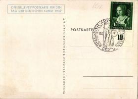 1939 Tag der deutschen Kunst, München / German art exhibition So. Stpl s: Kaspar