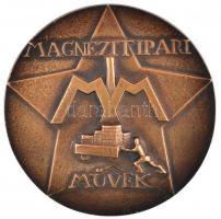 ~1970. "Magnezitipari Művek" Br plakett (81mm) T:2