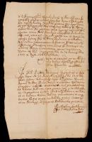 1715 Hont vármegye közgyűlésének Bakay Dániel, János és Péter részére kiállított bizonyságlevele (li...