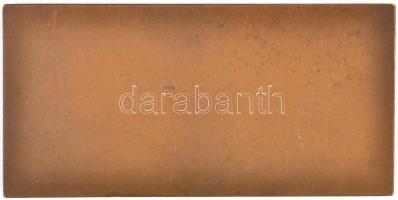 Garamkeszi János (1936-) DN "Zrínyi Miklós Katonai Akadémia" Br emlékplakett (51x105mm) T:...