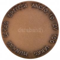 ~1970. "Észak-Bács-Kiskun Megyei Vízmű Vállalat Kecskemét / Munkás lakás építési akció 10. év 1...