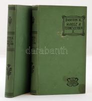 Darwin Károly: Harc a természetben I.-II. A fajok eredete az ember származása. Bp., Magyar ker. közlöny vállalat cca 1900. Szecessziós egészvászon kötésben, jó állapotban