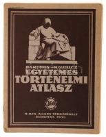 Barthos-Kurucz: Egyetemes történelmi atlasz. Bp., 1935, Magyar Királyi Állami Térképészet. Sok színes történeti térképpel. Szép állapotban.