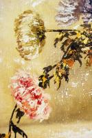 Czinege Zsolt (1967- ): Virágcserép csendélet, olaj, vászon, jelzett, fa keretben, 54×74 cm