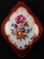 Martinroda német porcelán dobozka, matricás, jelzett, hibátlan, 6x8 cm