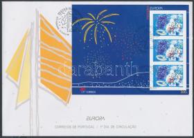 Europa CEPT, national holidays block on FDC Europa CEPT, nemzeti ünnepek blokk FDC-n