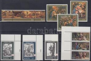 1975-1986 4 db Festmény sor, 1975-1986 Paintings 4 diff. sets