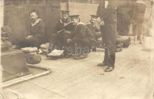 K.u.K. navy on board, photo (non pc) (b)