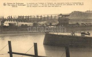 Zeebrugge WWI German submarine ruins