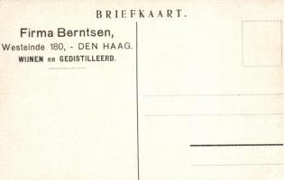 The Hague, Den Haag; Steamships, port, Berntsen advertisement on the back side s: Zimmerman
