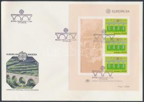 1984 Europa CEPT, konferencia blokk Mi 5 FDC-n