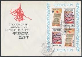 1982 Europa CEPT, történelmi események blokk Mi 3 FDC-n