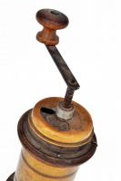 Régi réz és fa kávédaráló / Antique coffe grinder 20 cm