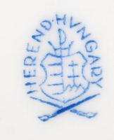 Herendi Rothschild mintás ovális mini tálka, kézzel festett, hibátlan, jelzett, 7x5 cm