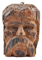 Faragott fa szobor / Carved wooden statue 24 cm