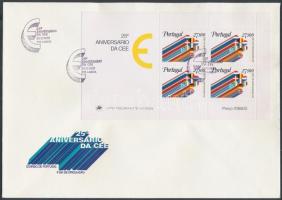 25th anniversary of European Economic Cooperation block on FDC, 25 éves az Európai Gazdasági Együttműködés blokk FDC-n