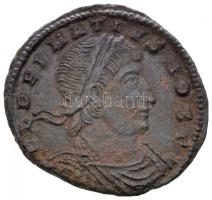 Római Birodalom / Siscia / Delmatius 335-337. Follis Cu (1,33g) T:2,2- Roman Empire / Siscia / Delmatius 335-337. Follis Cu "FL DELMATIVS NOB C / GLOR-IA EXERC-ITVS - BSIS" (1,33g) C:XF,VF RIC VII. 256.